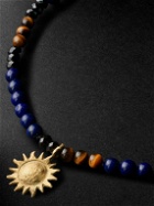 Elhanati - Sun Gold and Cord Multi-Stone Necklace