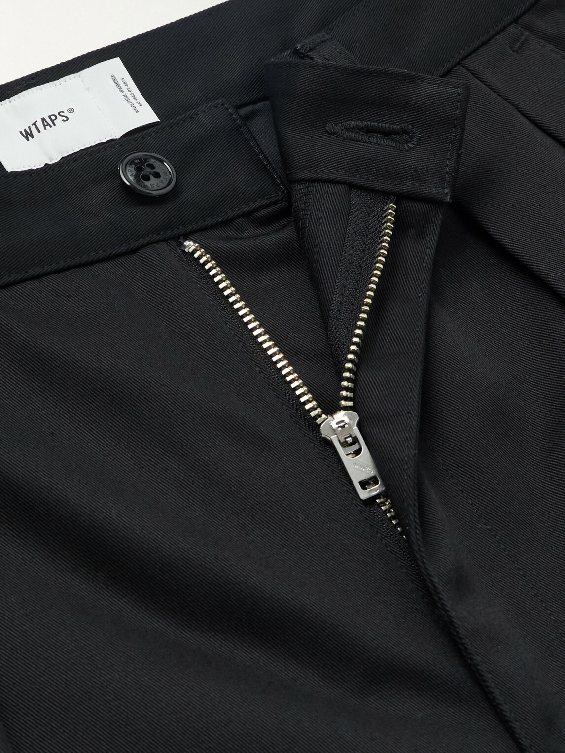 WTAPS - Straight-Leg Pleated Twill Trousers - Black