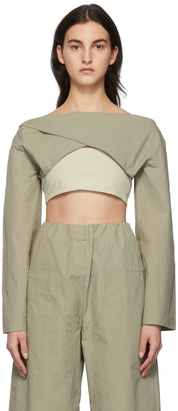 Photo: Paris Georgia Khaki Twist Bandeau T-Shirt