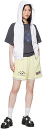 MadeMe Yellow Lace Trim Shorts