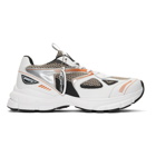 Axel Arigato White and Orange Marathon Sneakers