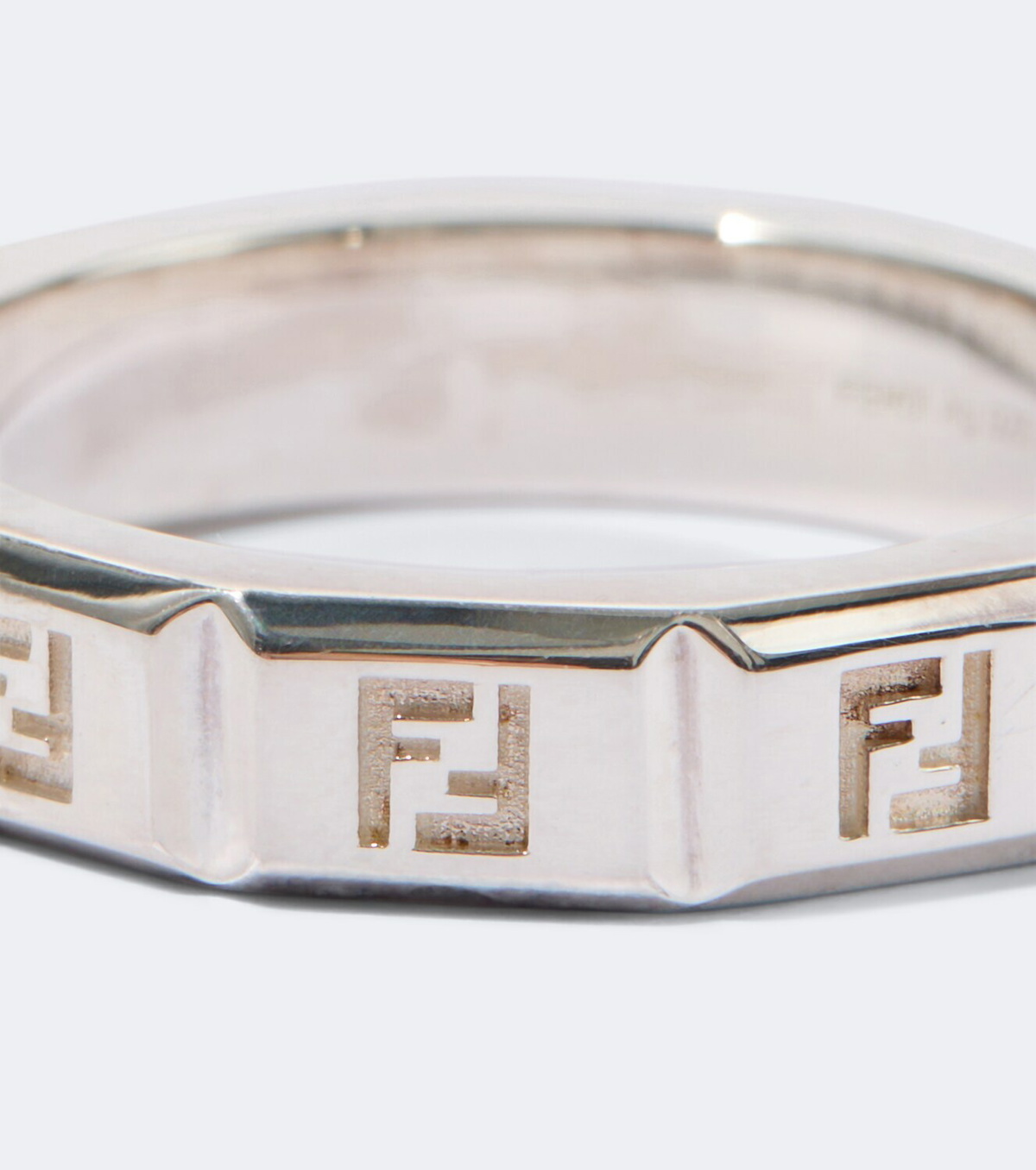 Fendi FF sterling silver ring