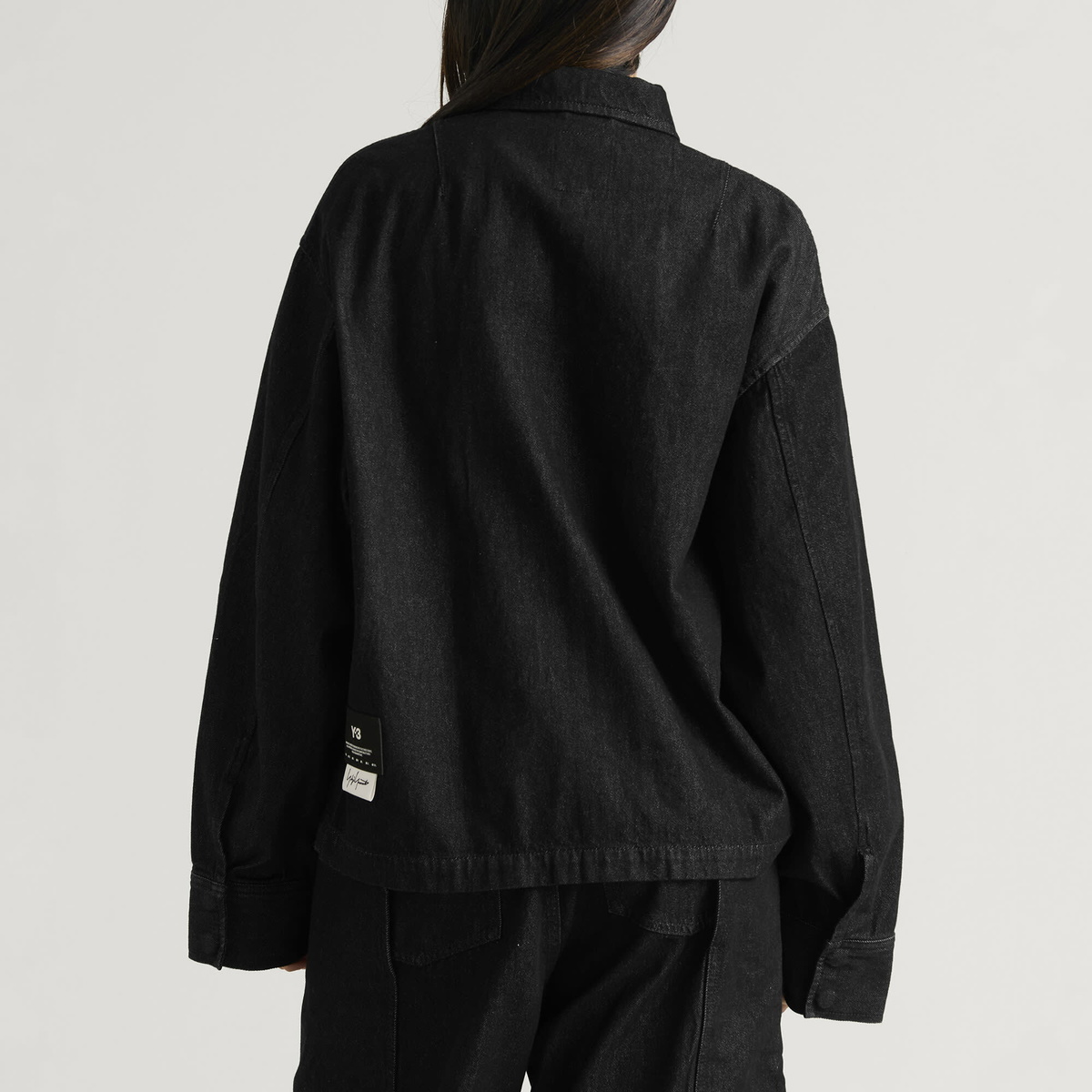 Y-3 Women's Denim Jacket in Black