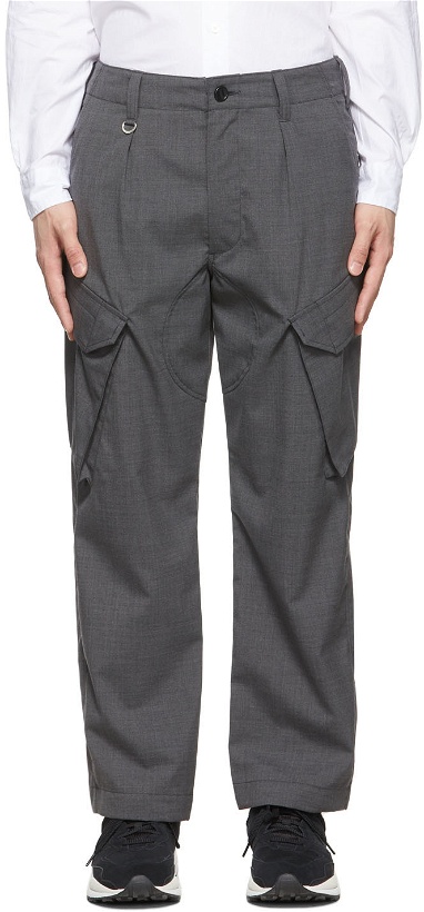 Photo: SOPHNET. Grey Polyester Cargo Pants