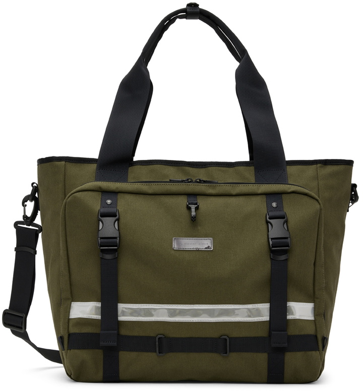 Photo: Master-Piece Co Khaki Nylon Tote