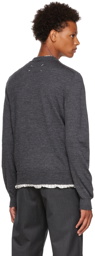 Maison Margiela Grey Distressed Sweater