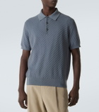 Brioni Cotton, silk, and cashmere polo shirt