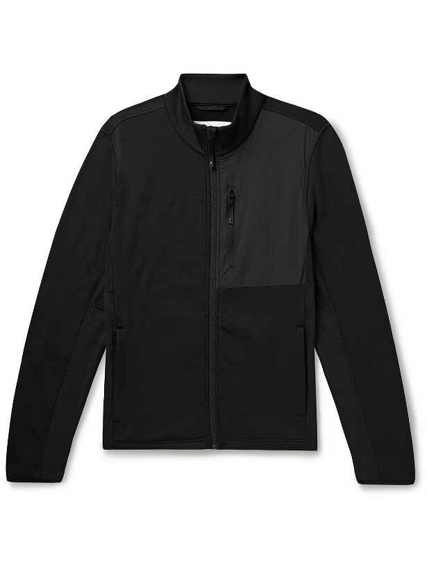 Photo: Aztech Mountain - Panelled Stretch-Jersey and Ripstop Zip-Up Ski Base Layer - Black