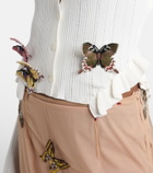 Blumarine Appliqué pointelle cardigan