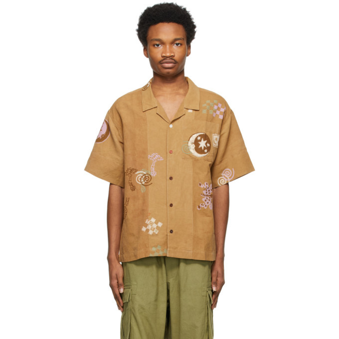 STORY mfg. Brown Greetings Short Sleeve Shirt Story Mfg.