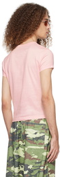 Acne Studios Pink Patch T-Shirt