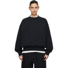 Fear of God ESSENTIALS Black Classic Crewneck Sweatshirt