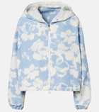 Moncler Noisetier floral hooded jacket