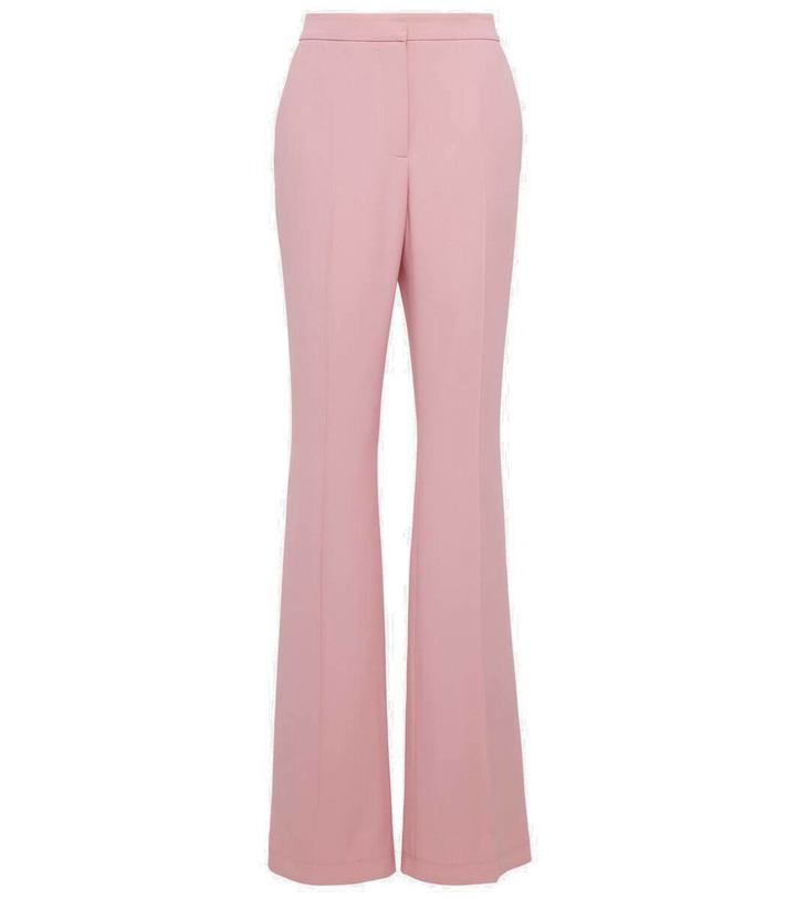 Photo: Alexander McQueen High-rise crêpe flared pants