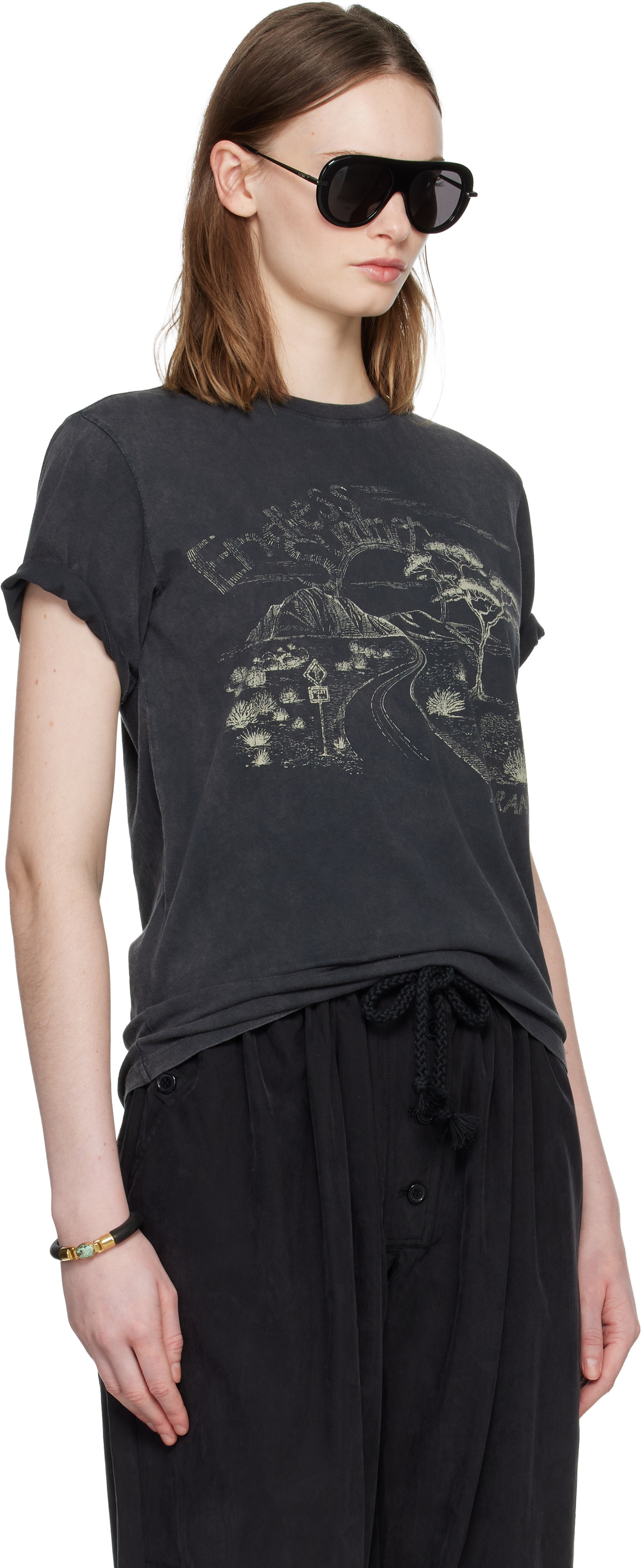 Isabel Marant Black Zewel T-shirt