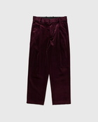 Drôle De Monsieur Le Pant Golfeur Corduroy Red - Mens - Casual Pants