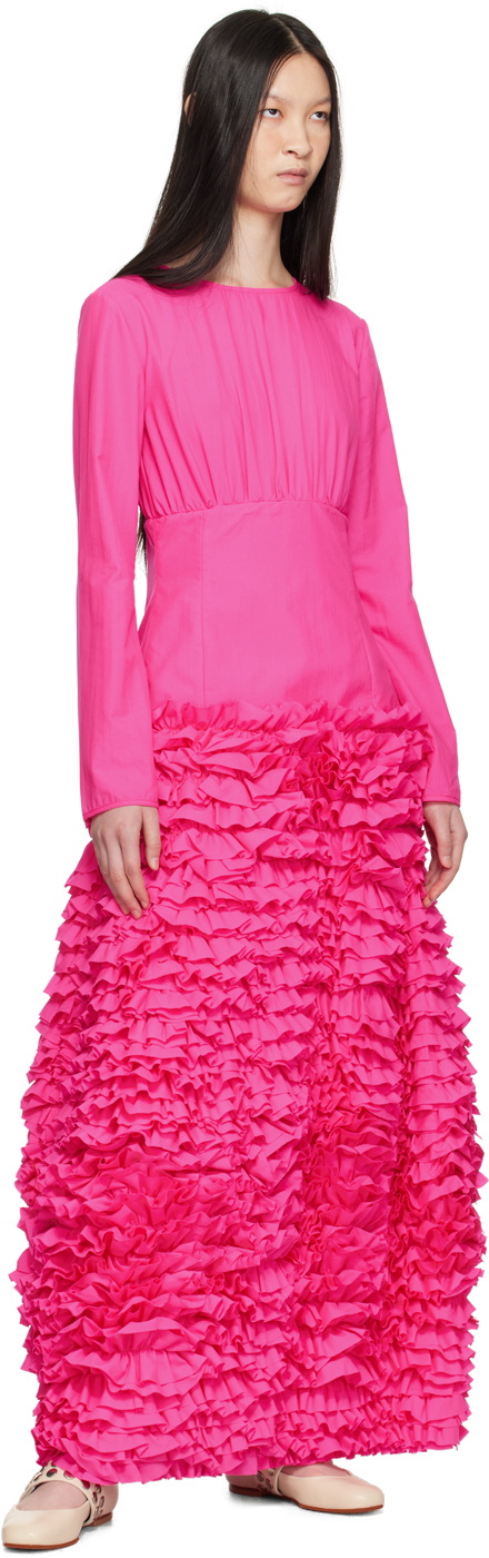Molly Goddard Pink Phillis Maxi Dress