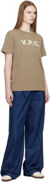 A.P.C. Khaki Standard Grand 'VPC' T-shirt