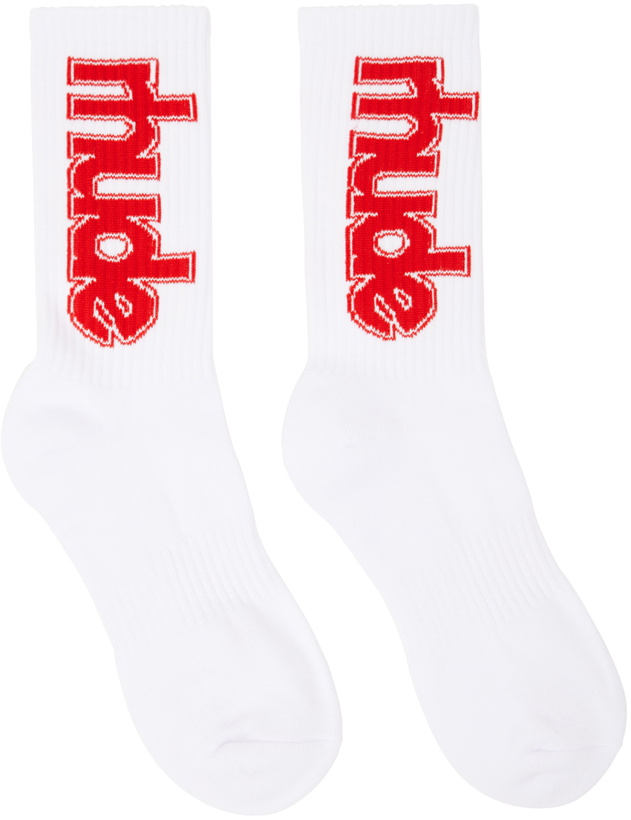 Photo: Rhude White 'Rhude' Ski Club Socks