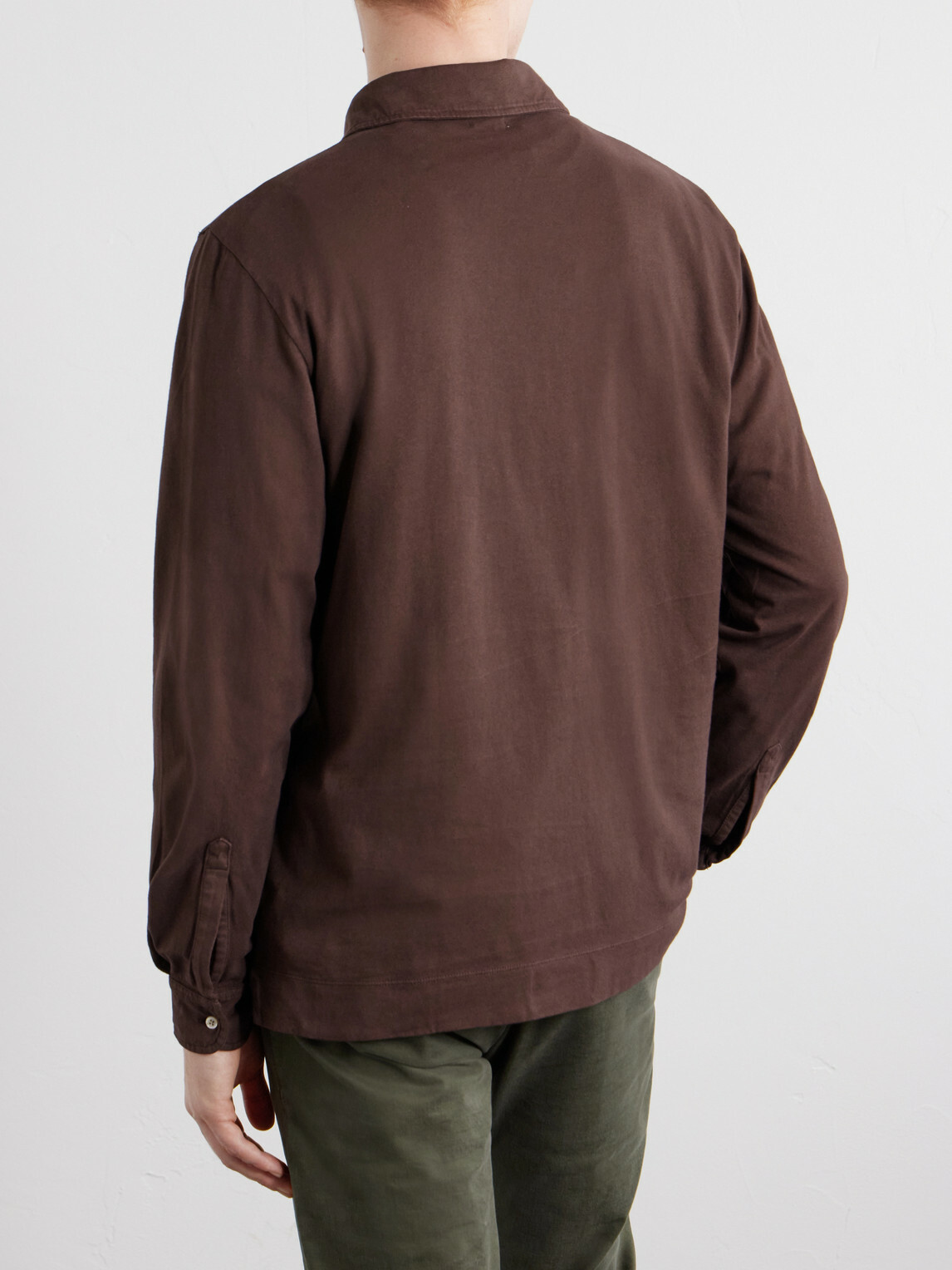 Massimo Alba - Raya Cotton-Jersey Polo Shirt - Brown