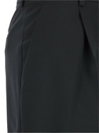 PT Torino lola Black Pants With High Waist And Pleated Details In Wool Stretch Woman