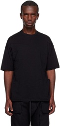 The Viridi-anne Black Paneled T-Shirt