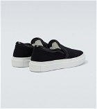 JW Anderson - Leather-trimmed low-top sneakers