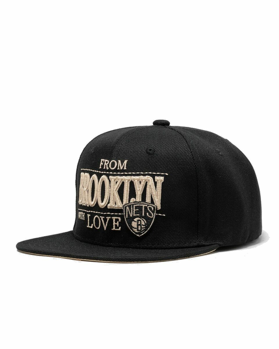 Photo: Mitchell & Ness Nba With Love Snapback Nets Black - Mens - Caps