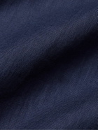 Kiton - Linen Bomber Jacket - Blue