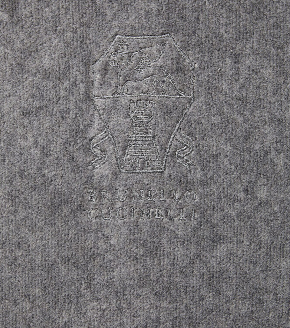 Brunello Cucinelli Logo cotton terry bathrobe
