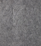 Brunello Cucinelli Logo cotton terry bathrobe