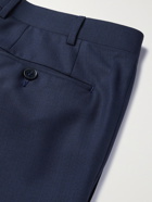 CANALI - Slim-Fit Tapered Wool Suit Trousers - Blue