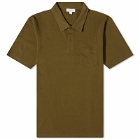 Sunspel Men's Riviera Polo Shirt in Dark Olive