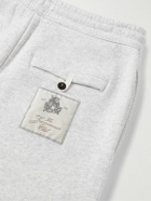Jacquemus - Tapered Logo-Appliquéd Cotton-Jersey Sweatpants - Gray