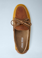 Miu Miu Suede Boat Shoes