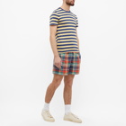 Polo Ralph Lauren Men's Broad Stripe T-Shirt in Empire Yellow/Light Navy