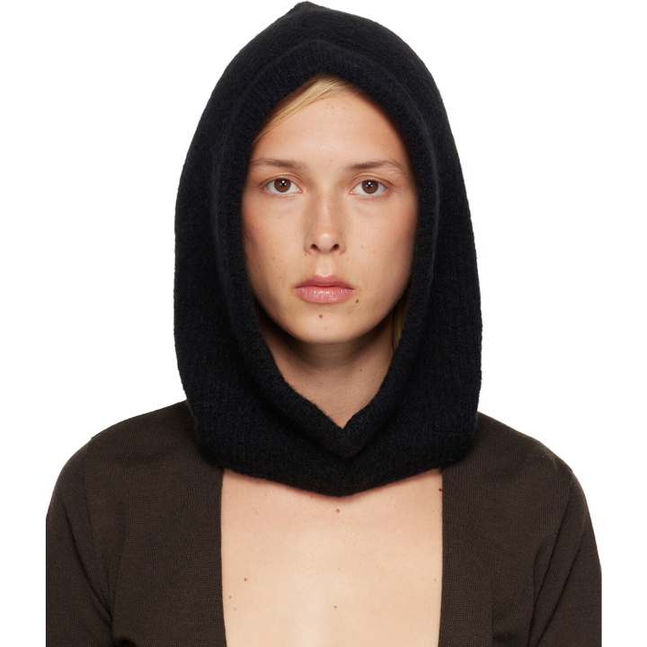 Photo: Rick Owens Black Tower Alpaca Knit Hood