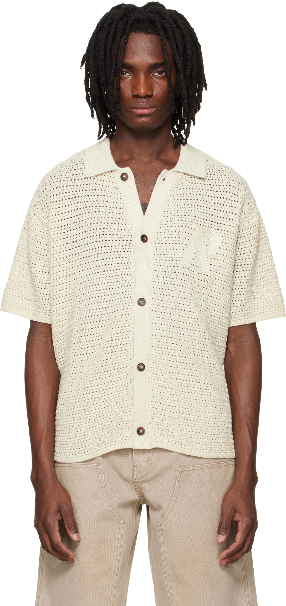 Represent Off-White Pico Knit Shirt