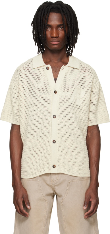 Photo: Represent Off-White Pico Knit Shirt