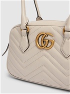 GUCCI Small Gg Marmont Leather Top Handle Bag
