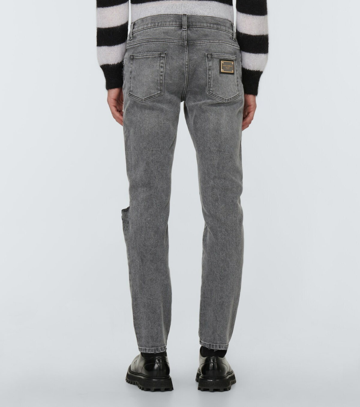 Dolce&Gabbana Distressed slim jeans Dolce & Gabbana