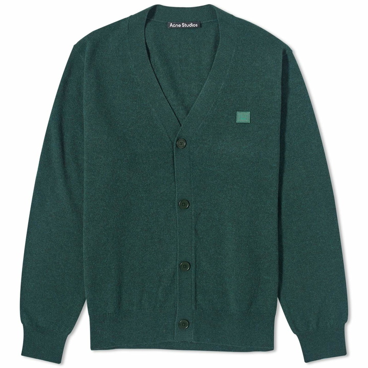 Photo: Acne Studios Men's Keve New Face Cardigan in Bottle Green