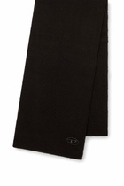 Diesel Ribbed wool-blend scarf - Scarf - Unisex - Black