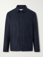 Altea - Pablo Wool-Blend Flannel Overshirt - Blue