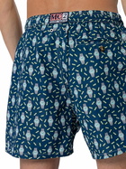 MC2 Saint Barth Man Lightweight Fabric Swim-shorts Lighting Micro Fantasy With Watches Print