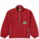 Brain Dead Men's Equipment Running Pullover Jacket in Red