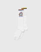 Casablanca Mid Calf Ribbed Sport Sock White - Mens - Socks