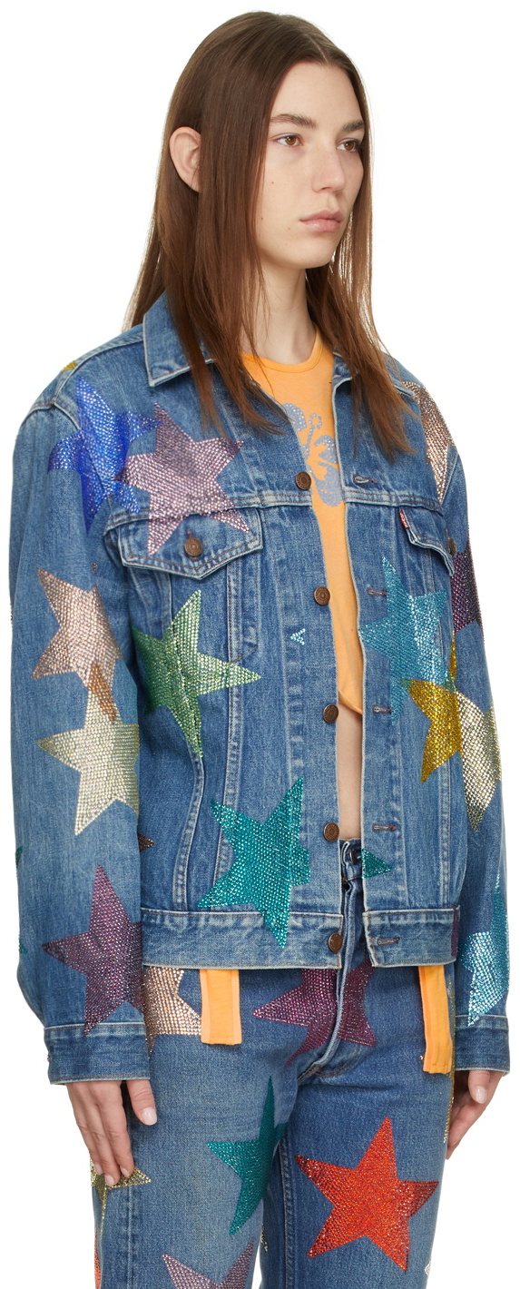 x Levi's Paint Swatch Denim Jacket in Blue Collina Strada