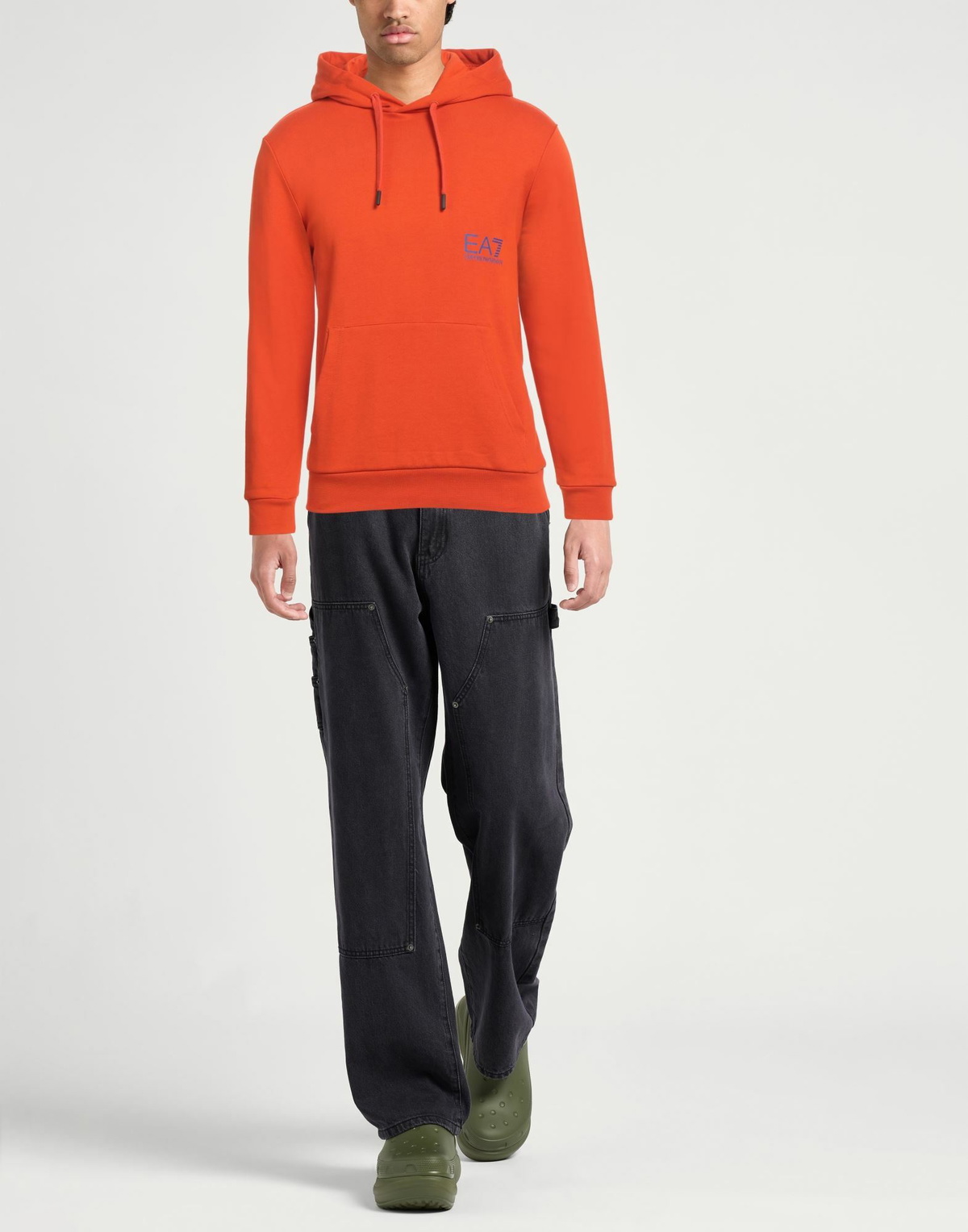 Ea7 Mens Sweatshirt in Orange