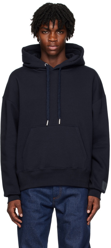 Photo: AMI Paris Navy Drawstring Hoodie